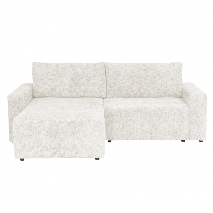 Coltar DALLAS ONE extensibil, cu lada depozitare, colt interschimbabil, bej, 258x173x90 cm