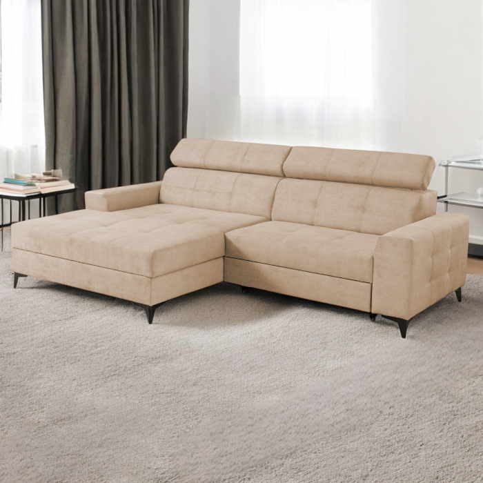Coltar FLORIDA ONE extensibil, cu arcuri si lada depozitare, 280x175x95 cm [8]