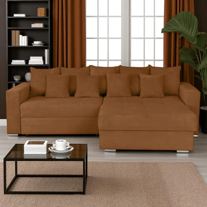 Coltar FELIX extensibil, cu arcuri si lada depozitare, colt interschimbabil, 266x165x90 cm [5]