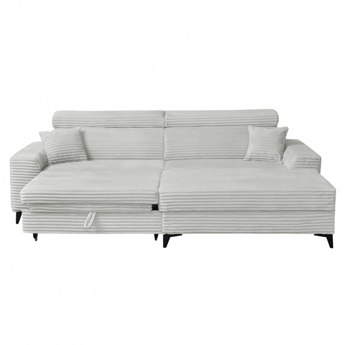 Coltar FLORIDA ONE T extensibil, cu arcuri si lada depozitare, 280x175x95 cm [5]