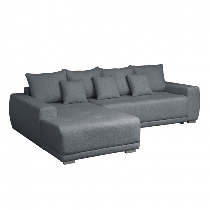 Coltar MARIBO BUCLE extensibil, cu arcuri si lada depozitare, 280x204x92 cm - ExpoMob [2]
