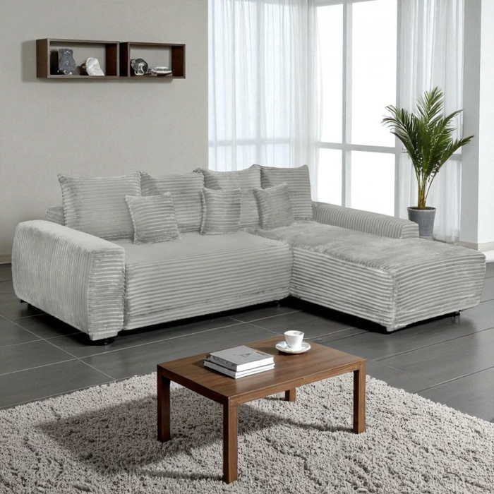 Coltar MARIBO T extensibil, cu arcuri si lada depozitare, 282x205x92 cm - ExpoMob [8]