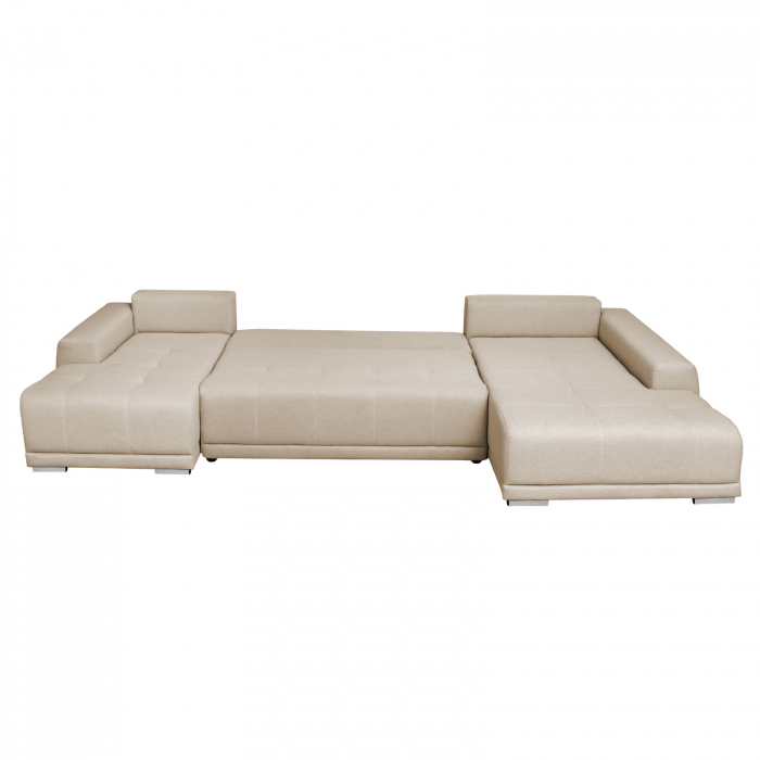 Coltar MARIBO U extensibil, cu arcuri si lada depozitare, colt dreapta, 350x203x90 cm - ExpoMob [3]