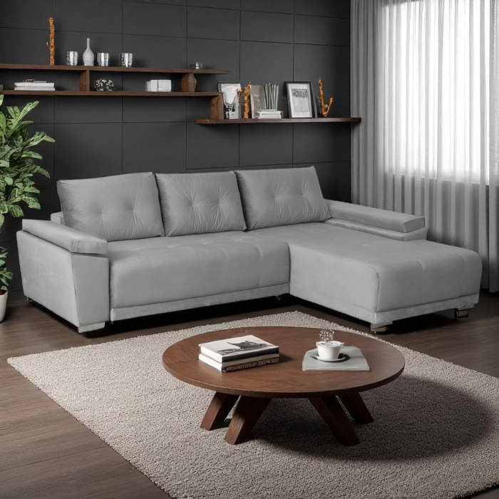 Coltar MODENA extensibil, cu arcuri si lada depozitare, 282x205x92 cm - ExpoMob [6]