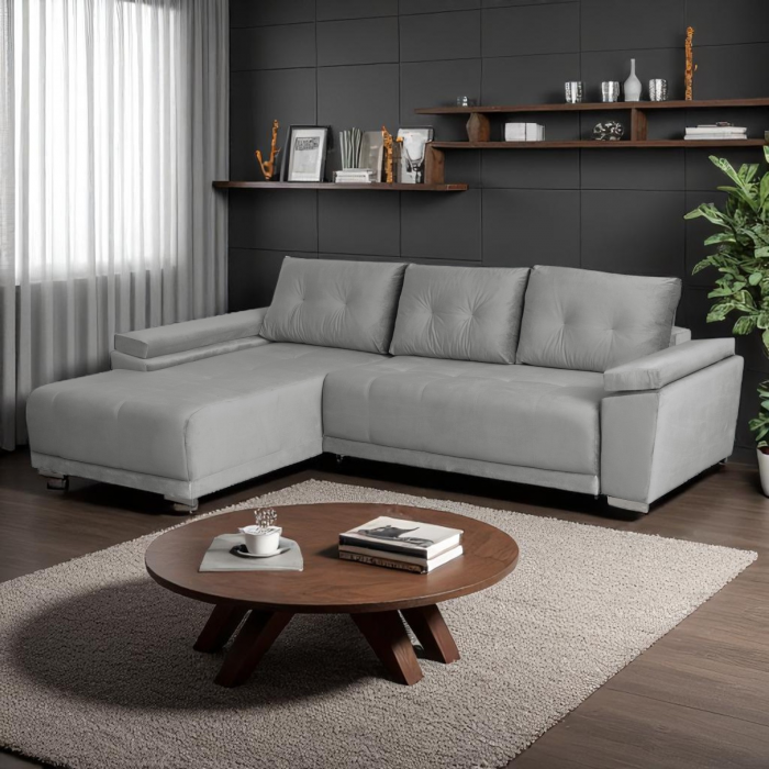 Coltar MODENA extensibil, cu arcuri si lada depozitare, 282x205x92 cm - ExpoMob [6]