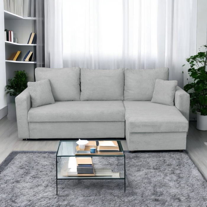 Coltar NICOLE LUX, cu lada depozitare, colt interschimbabil, 225x145x82 cm - ExpoMob [6]