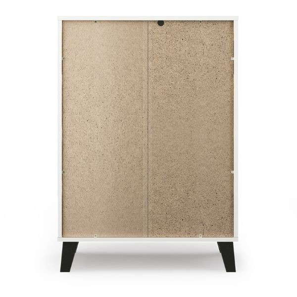 Comoda BORG, 4 sertare, alb, 70x38,8x99,4 cm [4]