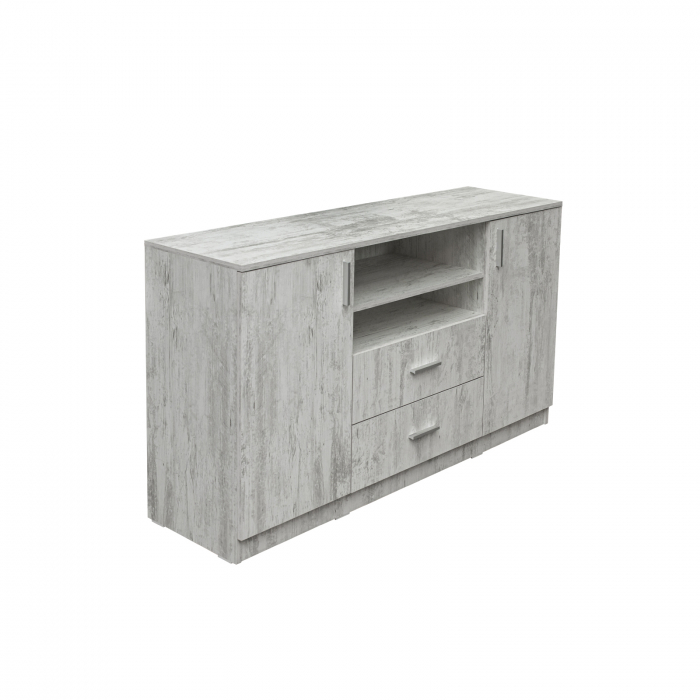 Comoda LUXOR, 2 usi, 2 sertare, 140x40x80 cm - ExpoMob [2]