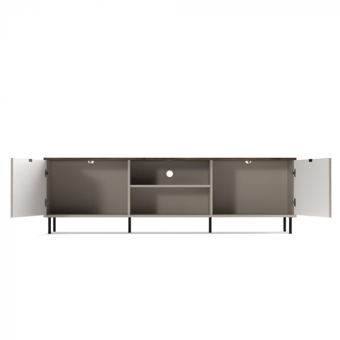Comoda TV EVO, 2 usi, casmir + stejar castello, 183,4x40x55,2 cm [3]