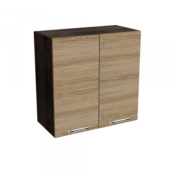 Corp suspendat 60 yasmin, 2 usi, corp sonoma inchis, fronturi sonoma deschis, 60x30x60 cm