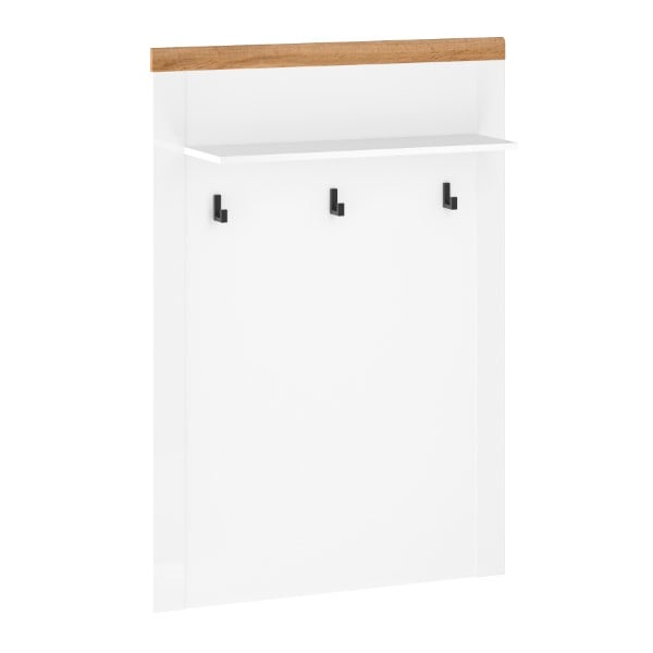 Cuier suspendat VIGO, alb + stejar wotan, 92,6x24,5x132,2 cm