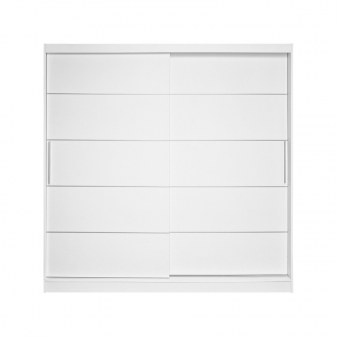 Dulap CORFU 03, usi glisante, alb, 200x60x200 cm