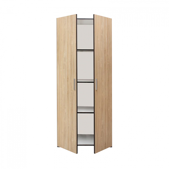 Dulap CORINNE, 2 usi, 4 rafturi, 80x50x188 cm - ExpoMob [2]
