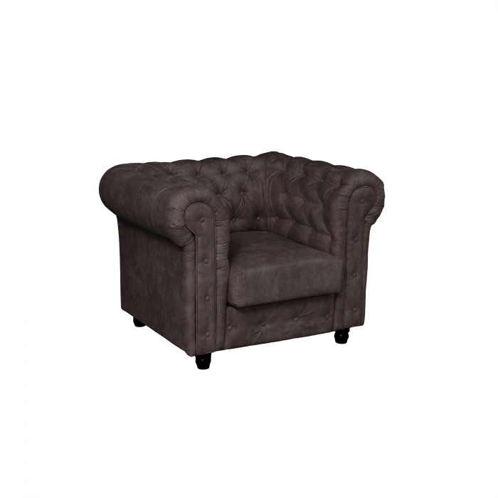 Fotoliu CHESTERFIELD fix, cu arcuri, 105x90x80 cm - ExpoMob [2]