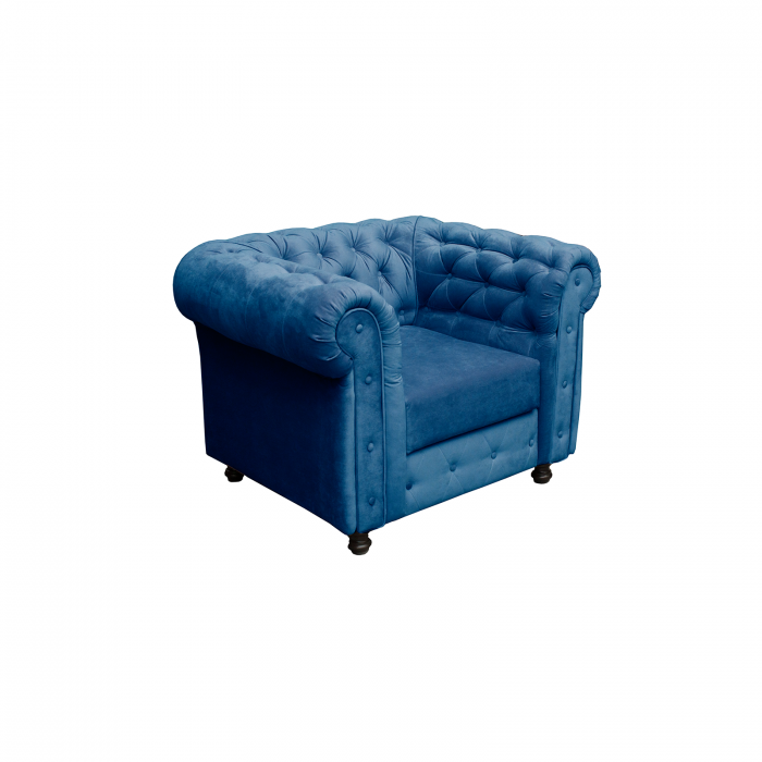 Fotoliu CHESTERFIELD fix, cu arcuri, 105x90x80 cm - ExpoMob [2]