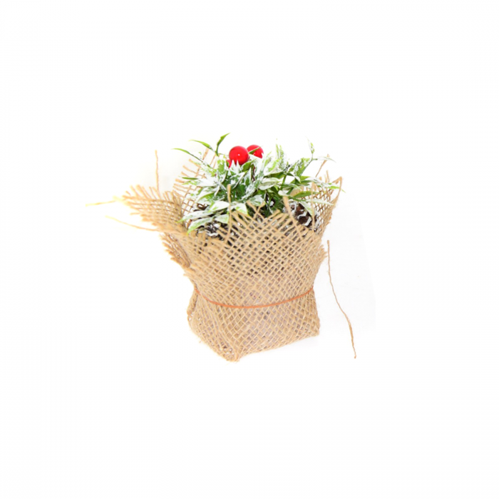 Ghiveci din iuta cu flori decorative - ExpoMob [1]