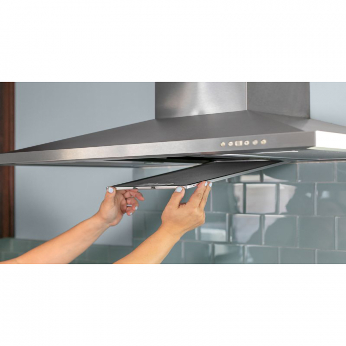 Hota decorativa rustica Hausberg HB-1500, Putere absorbtie 650 m3/h, 1 motor, 60 cm otel inoxidabil - ExpoMob [3]
