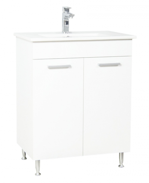 Set Baza si Lavoar seria 067, 60 cm, alb