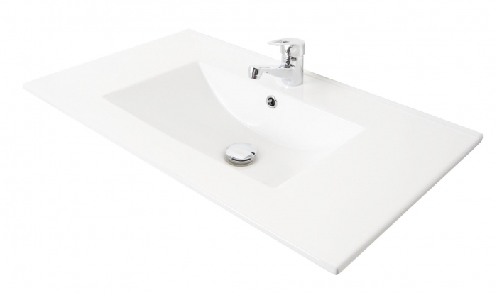 Set Baza si Lavoar seria 067, cu sertare, 80 cm, alb [5]