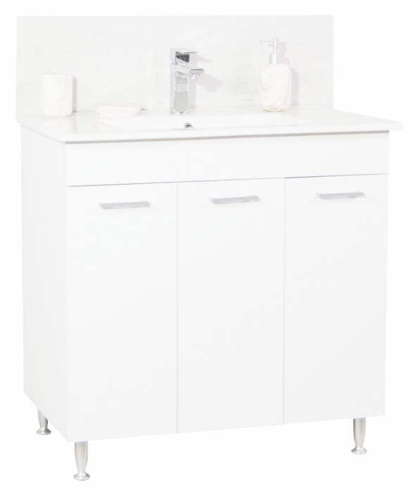 Set Baza si Lavoar seria 067, 80 cm, alb