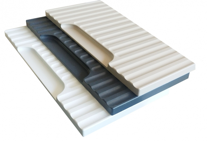 Set bucatarie SPACE 200 cm, 6 corpuri, blat termorezistent, fronturi MDF, alb rustic [4]