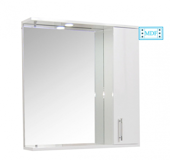 Oglinda seria 020, front MDF, alb, 70x71 cm