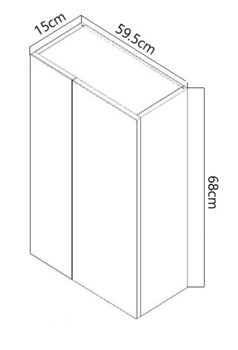 Oglinda cu iluminare LED, SERENA, alb, 60x68 cm [5]