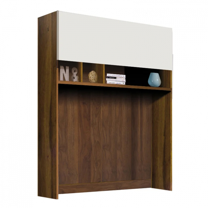 Living VAL GARDENA Z.A., 4 corpuri, cu lumini LED, corp PAL nuc, fronturi MDF late lucios, 302x53x199 cm - ExpoMob [4]