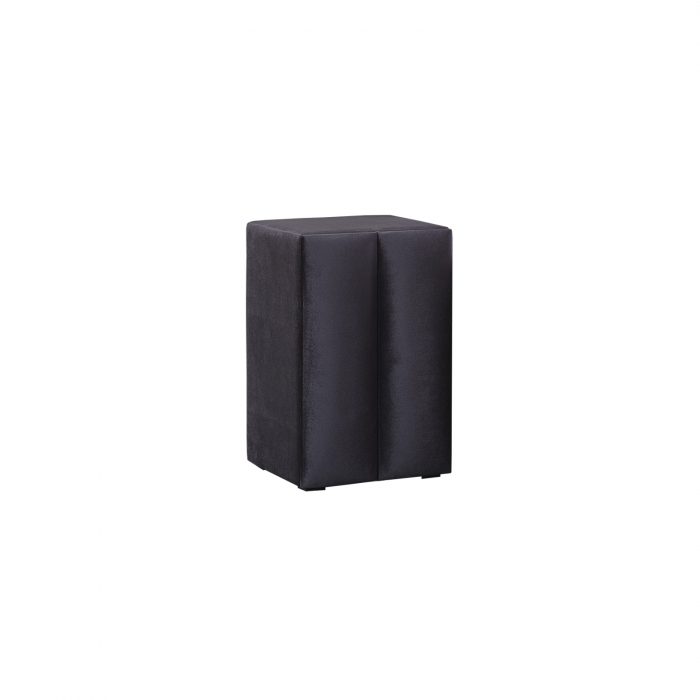 Set 2 Noptiere BLACKBERRY cu 1 usa, stofa negru - ExpoMob [2]