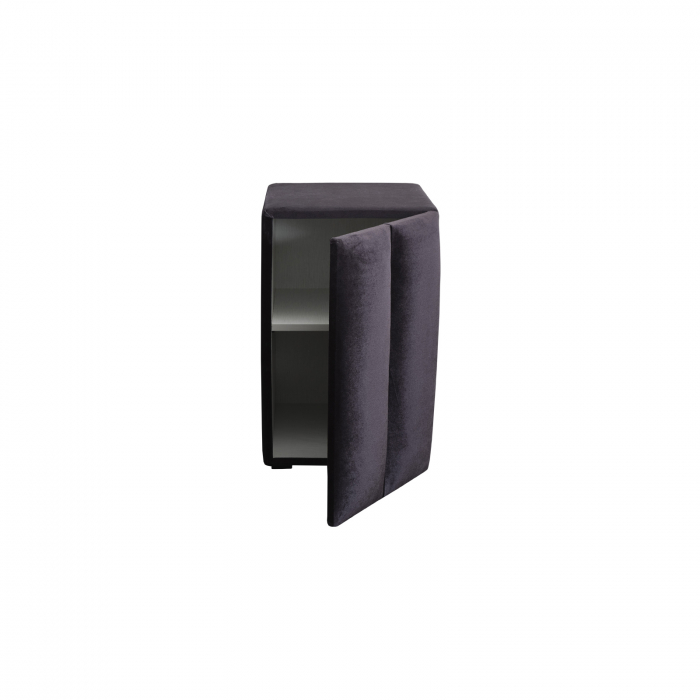Noptiera BLACKBERRY cu 1 usa, stofa negru - ExpoMob [2]