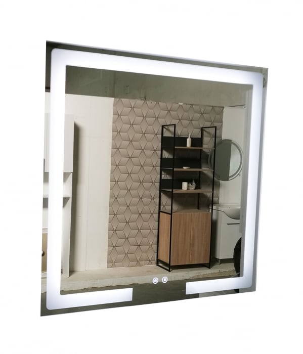 Oglinda cu iluminare LED, functie dezaburire, MD1, 80x80 cm