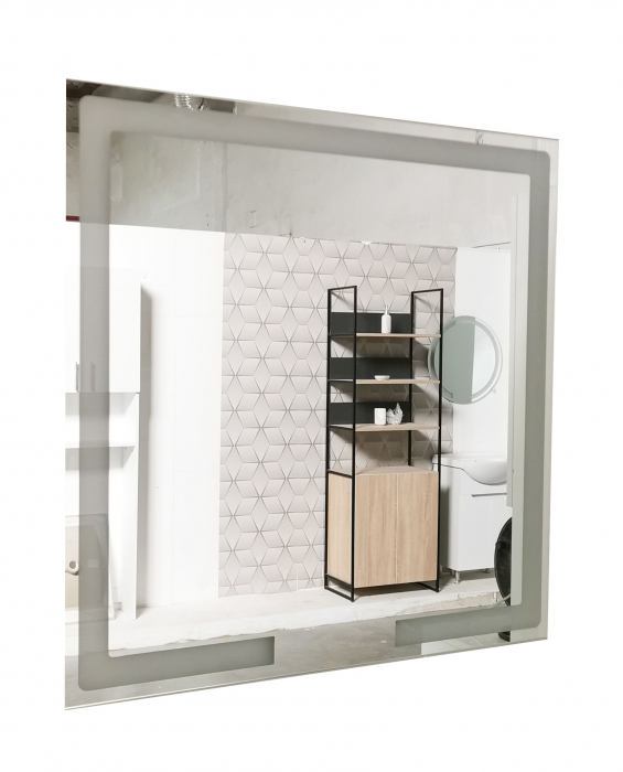 Oglinda cu iluminare LED, functie dezaburire, MD1, 80x80 cm [2]