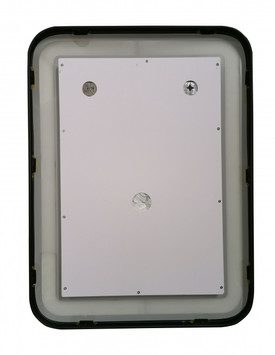Oglinda cu iluminare LED si functie dezaburire, MD3, rama neagra, 60x80 cm [3]
