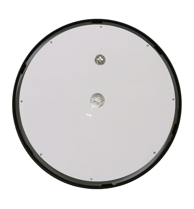 Oglinda cu iluminare LED si functie dezaburire, MD3, rama neagra, diametru 60 cm [3]