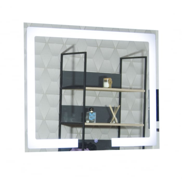 Oglinda cu iluminare LED si intrerupator touch, MD1, 80x60 cm