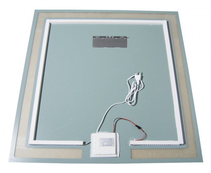 Oglinda cu iluminare LED si intrerupator touch, MD1, 80x80 cm [2]