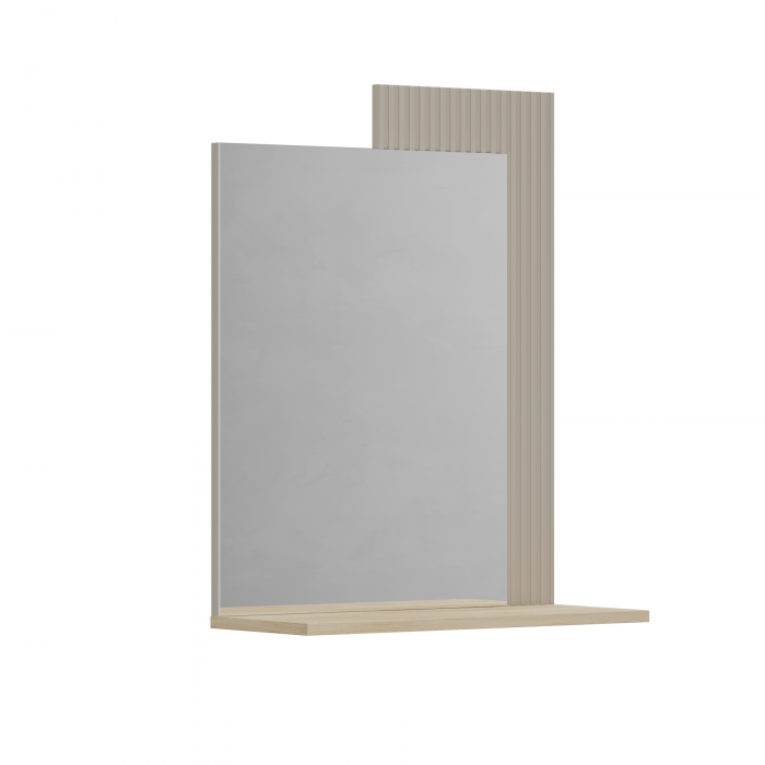 Oglinda DOMINICA, taupe + stejar silverjack, 65x26x83,5 cm [2]