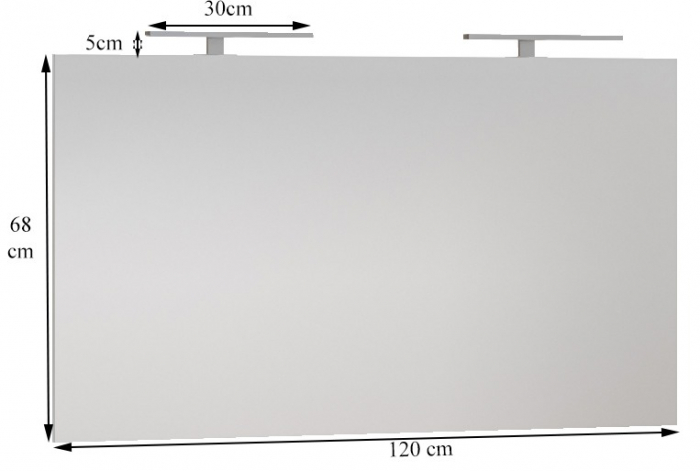Oglinda cu iluminare LED, DREAM, 120x68 cm [2]