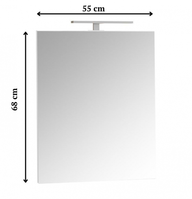 Oglinda cu iluminare LED, DREAM, 55x68 cm [2]
