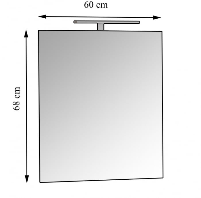 Oglinda cu iluminare LED, DREAM, 60x68 cm [3]
