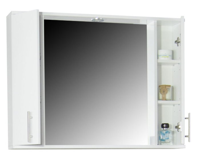 Oglinda seria 020, front MDF, alb, 100x71 cm [2]