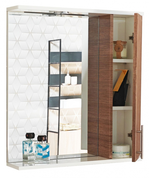 Oglinda seria 020, front MDF, bambus, 55x71 cm [2]