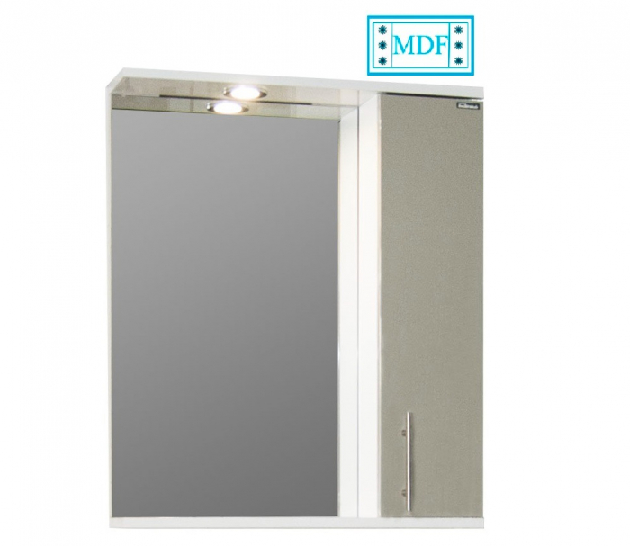 Oglinda seria 020, front MDF, taupe, 60x71 cm