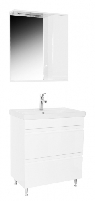 Oglinda seria 786, front MDF, alb, 70x71 cm [4]