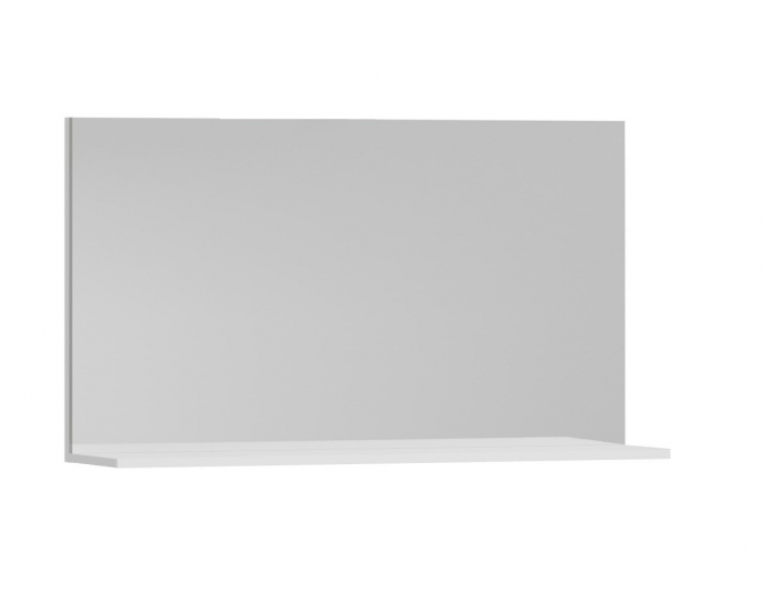 Oglinda cu polita, seria 055, alb, 100x68 cm