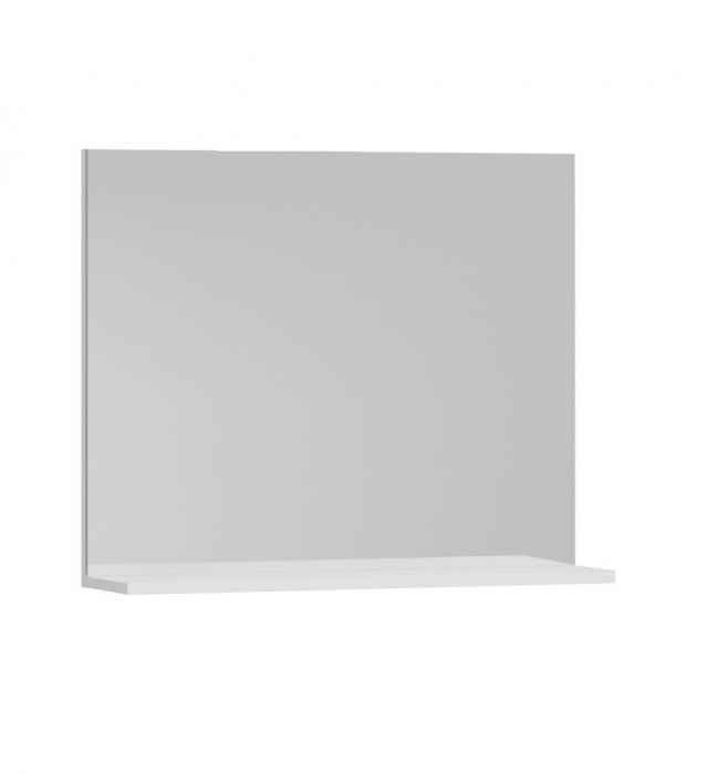 Oglinda cu polita, seria 055, alb, 80x68 cm