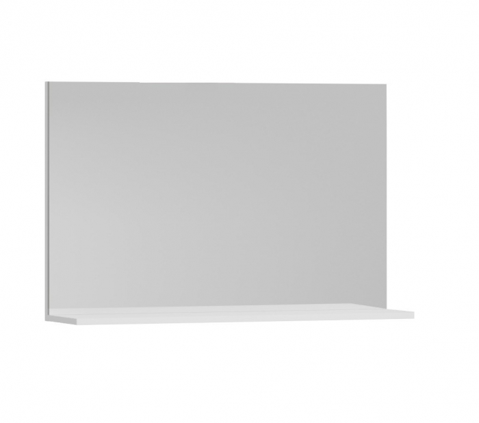Oglinda cu polita seria 055, alb, 90x68 cm