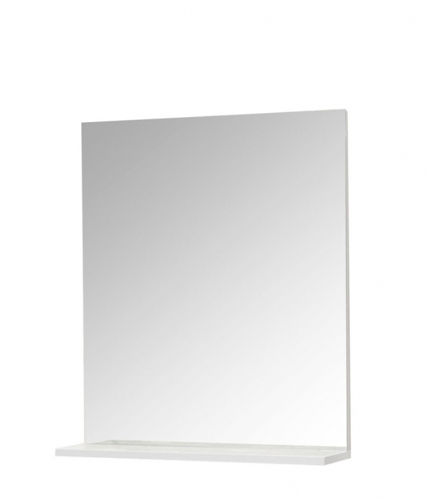 Oglinda cu polita, seria 067, alb, 60x68 cm