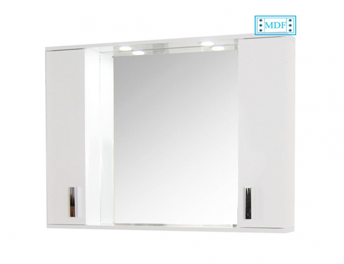 Oglinda seria 071, front MDF, alb, 100x71 cm