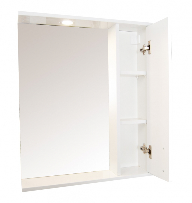 Oglinda cu iluminare LED, seria 172, front MDF, alb, 65x71 cm [2]